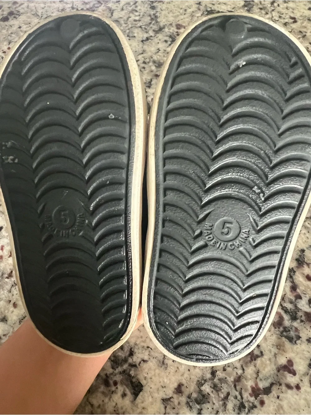 Old Navy Black Kids Shark Slip-On Water Shoes with White Accents